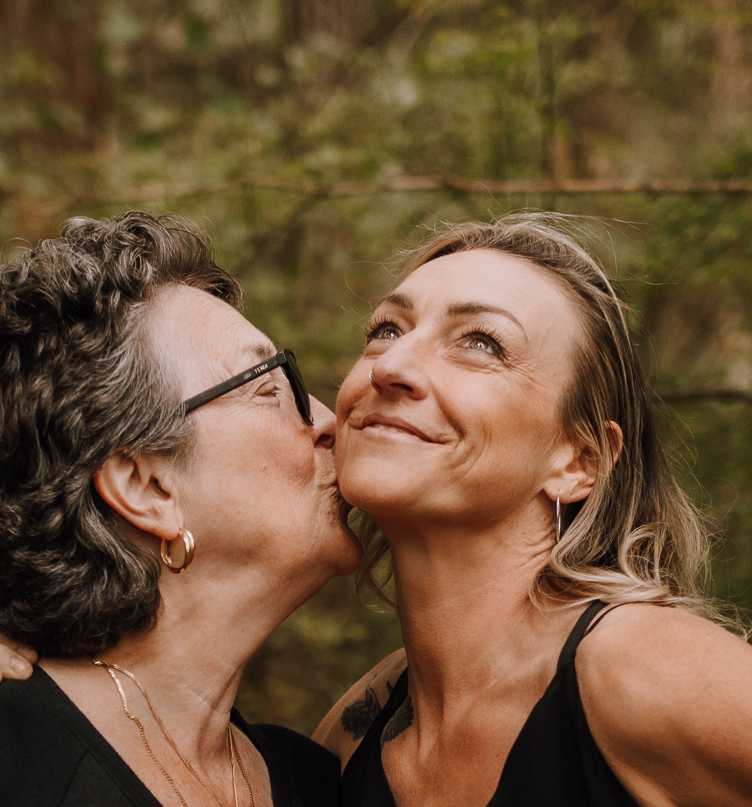 Rebecca with her mom